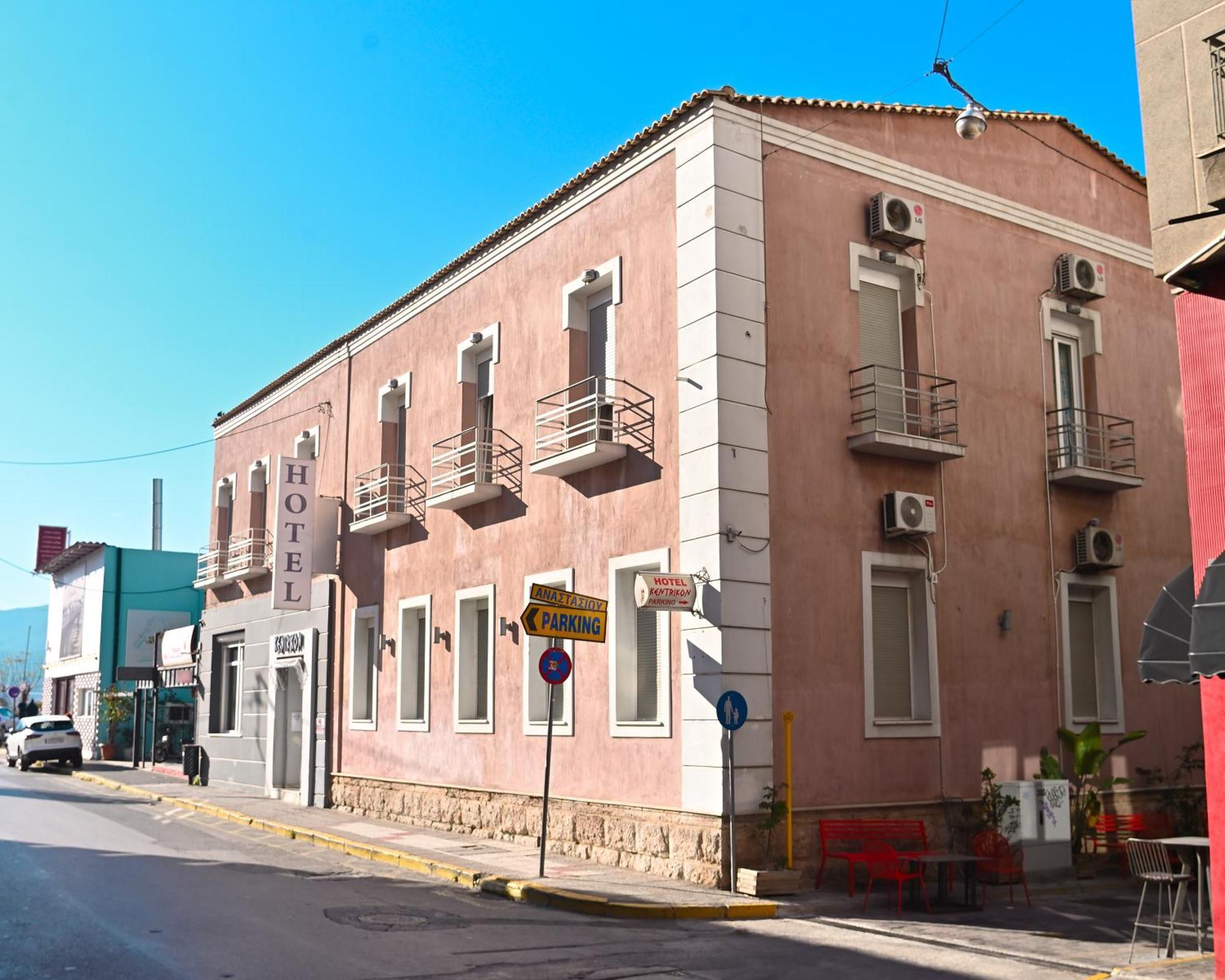 Kentrikon Hotel Chalkida Bagian luar foto